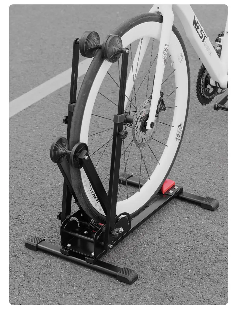 WEST BIKING 3-in-1 Fahrradständer Verstellbarer Klappbarer MTB Rennrad-Ständer aus Kohlenstoffstahl Fahrrad-Zubehör – Detail 11