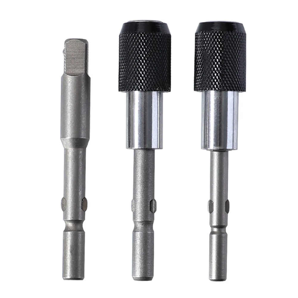 801/802 bis 1/4 Zoll feste Halterung elektrische Bohrmaschine Schraubendreher Verlängerungsstange Adapterhülse selbstsichernde Adapterstange Sockel Werkzeugteile – Detail 6
