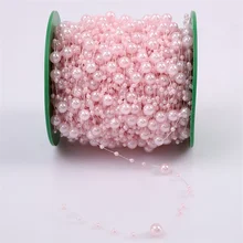 

1M Imitation Pearl Connecting Beads DIY Handmade Hair Accessories Color Artificial Decorations Garland Wedding Decoration.85z