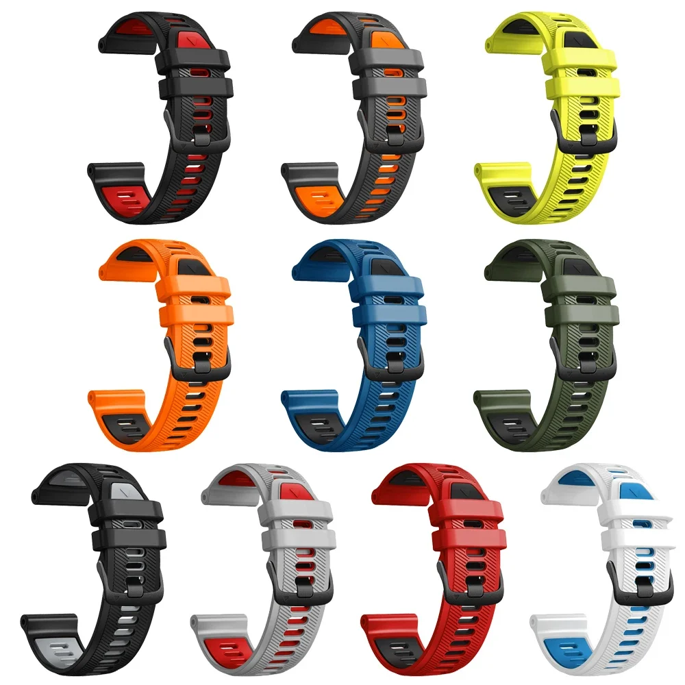 Silicone Strap Quickfit Sport Watchband Wrist Bracelet Accessory for Garmin Forerunner