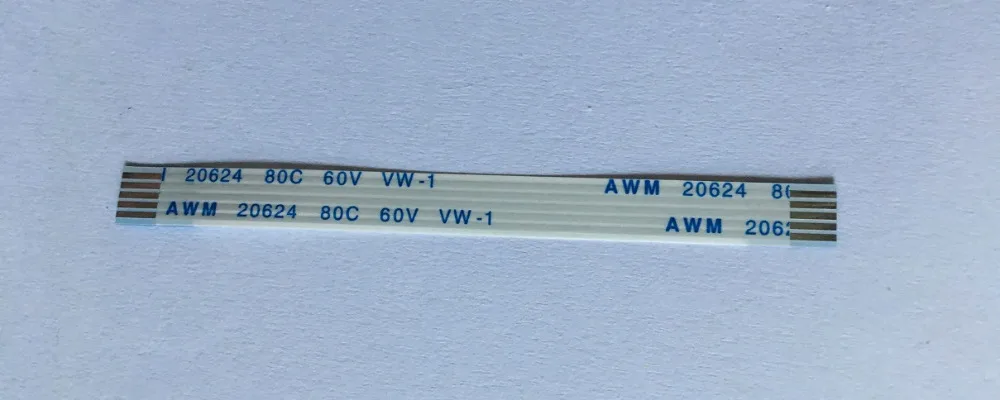 

Новинка AWM 20624 80C 60 в 1,0 мм Шаг 5 Pin 70 мм 90 мм 250 мм вперед ноутбук FFC FPC Гибкий плоский кабель