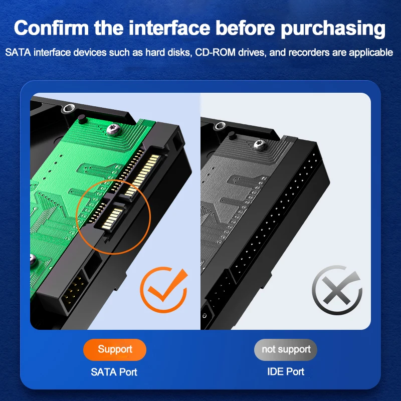 SAMZHE SATA Cable Hard Disk Driver SSD Adapter 90 Degree