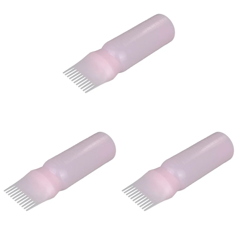 

3X Dyeing Shampoo Bottle Oil Comb 120ML Hair Tools Hair Dye Applicator Brush Bottles Styling Tool Hair Coloring