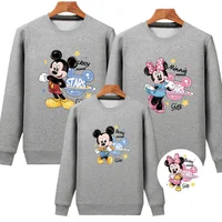 Parent Child Hoodie Cartoon Mickey Full Home Decoration Parent-child Activity Class Uniform Mother Child Mother Women's Clothing 1