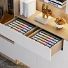 4Pcs Foldable Storage Basket - Underwear And Panty Organizer - Fabric Organizer - Underwear And Socks Closet Organizer Set 3