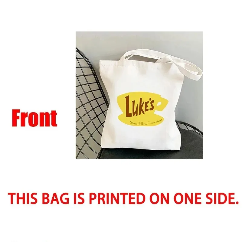Rainbow Lady Canvas Shopping Tote Bag Shoulder Bag Lady Handbag Simple Fashion Large-capacity Shopping Bag Woman 3