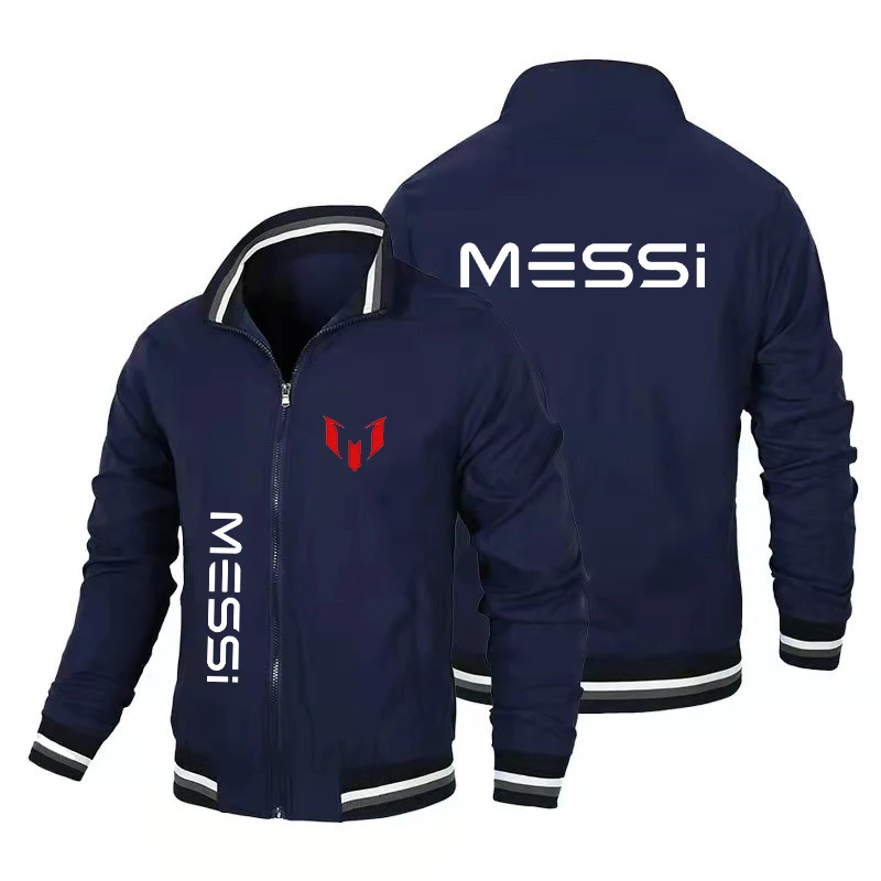 

Новая мужская куртка-бомбер в европейском стиле на весну и осень, тонкая куртка на молнии с отворотом, Повседневная трендовая Мужская модная мотоциклетная куртка 2024