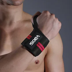 Premium Heavy Duty Wrist Wraps - Ergonomic Support for Weightlifting, Powerlifting & Fitness (Red)