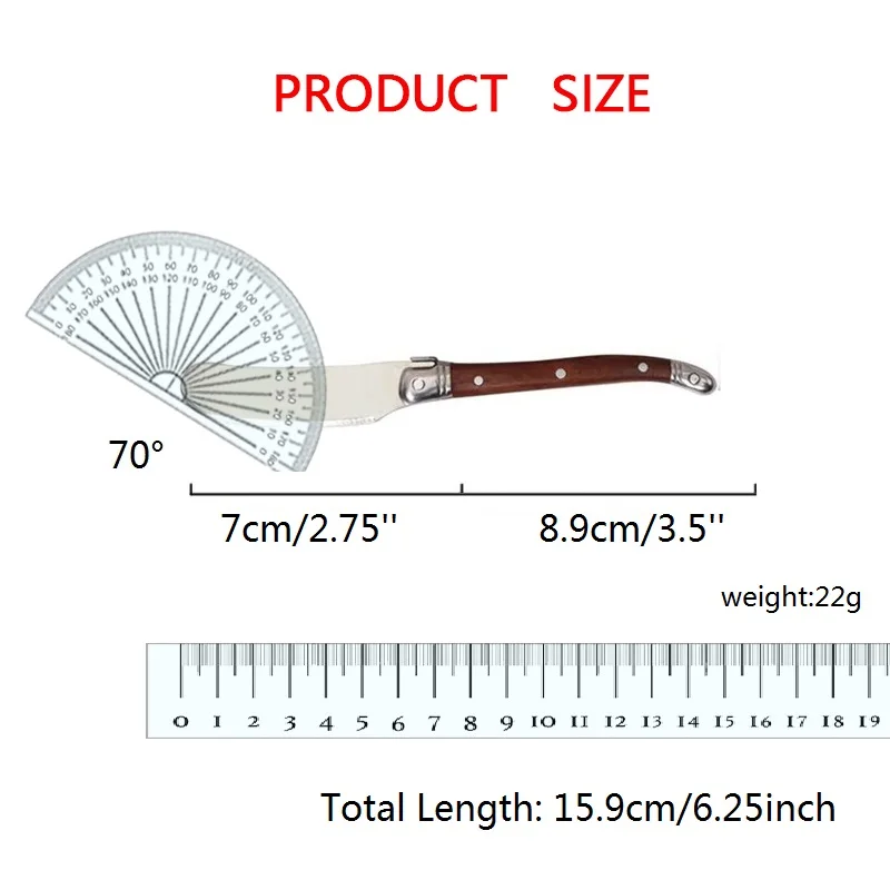 6.25" Cheese Knives Rosewood Handle Butter Knife Cheese Spreader Jam Spatula Sandwich Slicer Stainless Steel Child Kid's Cutlery