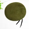 Unisex Uniform Cap Fashion Women Men Army Soldier Hat French Style Wool Bere 4