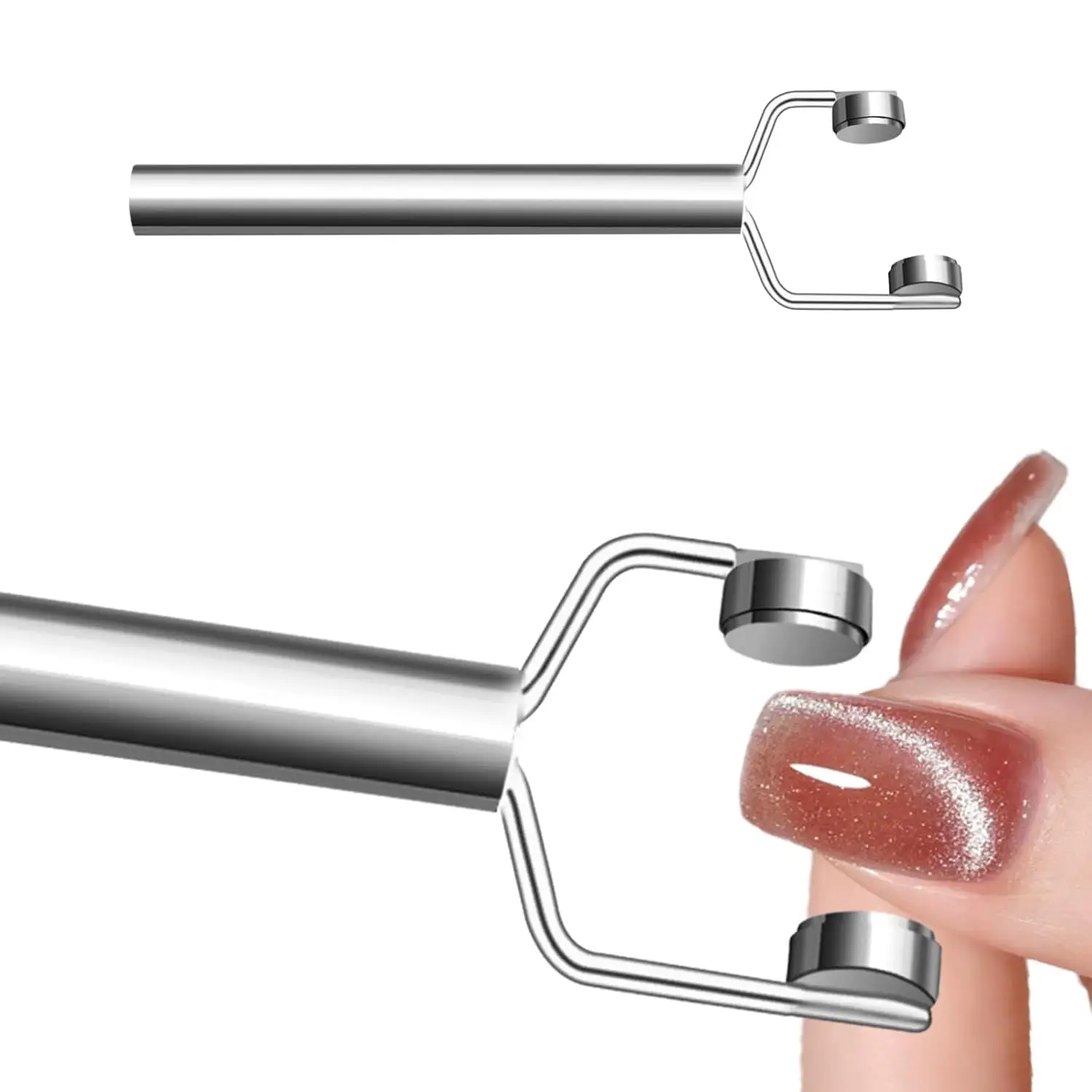 YIKOOLIN Y자형 마그네틱 네일 아트 스틱 3-in-1 고양이 눈 디자인 U..