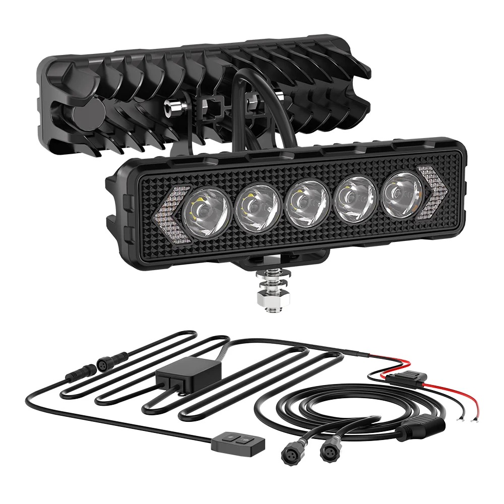 6Inch Work Fog Light Long Range Auxiliary  Auto Fog Light Led Light Bar for Moto