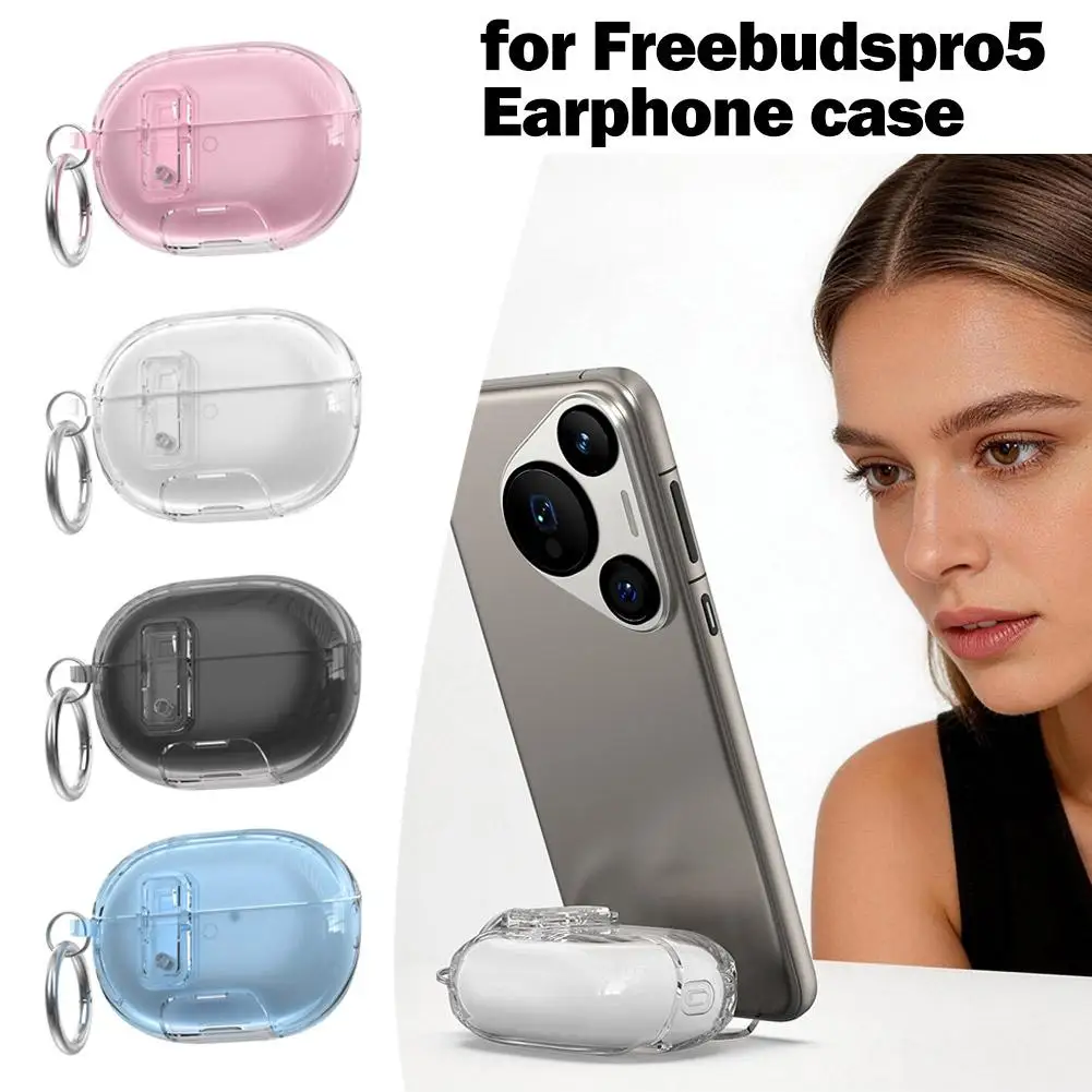 Protective Clear TPU Headphone Case with Secure Lock and Dust Resistance