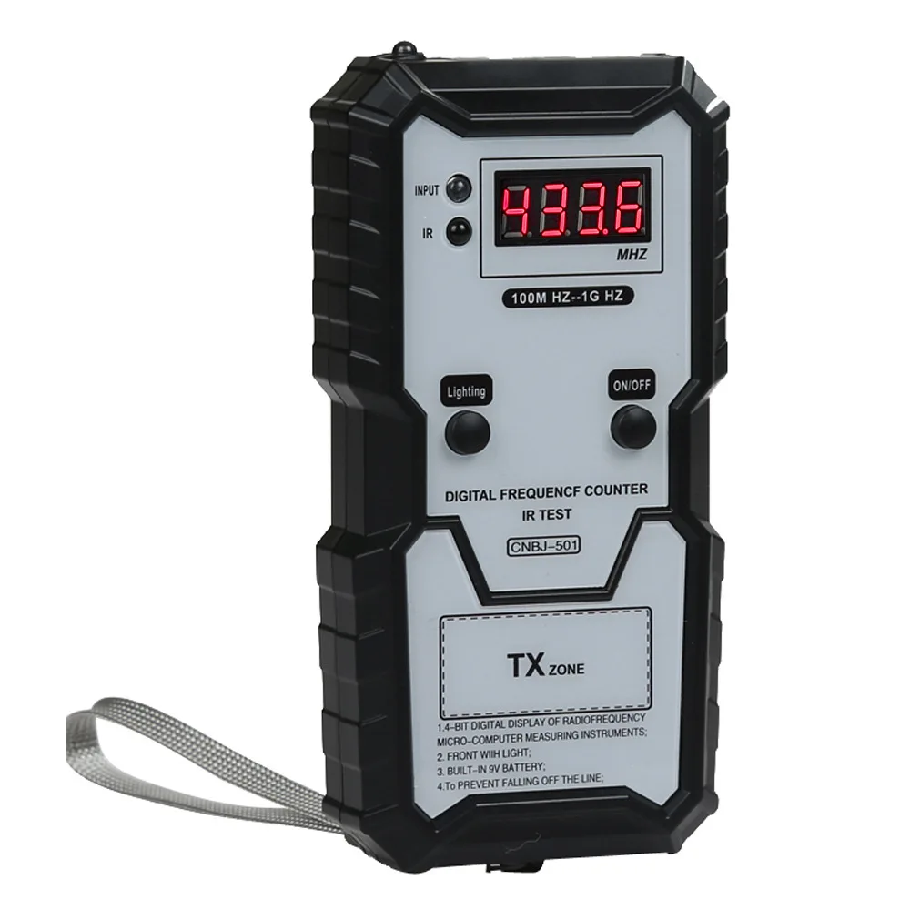 

For Car Remote Keys Infrared Frequency Tester 100M-1GHZ 4-bit Digital Electronic Infrared Frequence Measuring Instrument