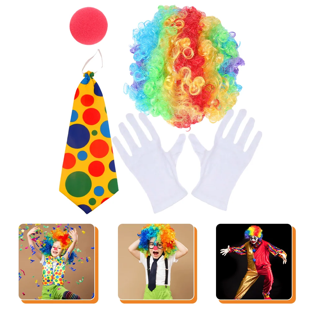 

Halloween Clown Costume Tie Dreses Clothing Cosplay Neck Chemical Fiber Party