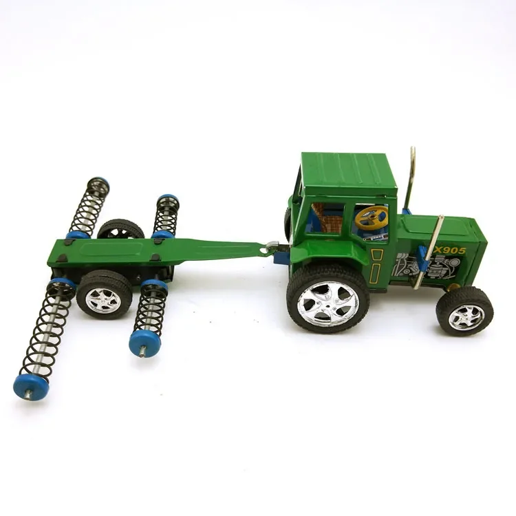 [Best] Adult Collection Retro Wind up toy Metal Tin The Tractors robot Mechanical toy Clockwork figures model kids gift