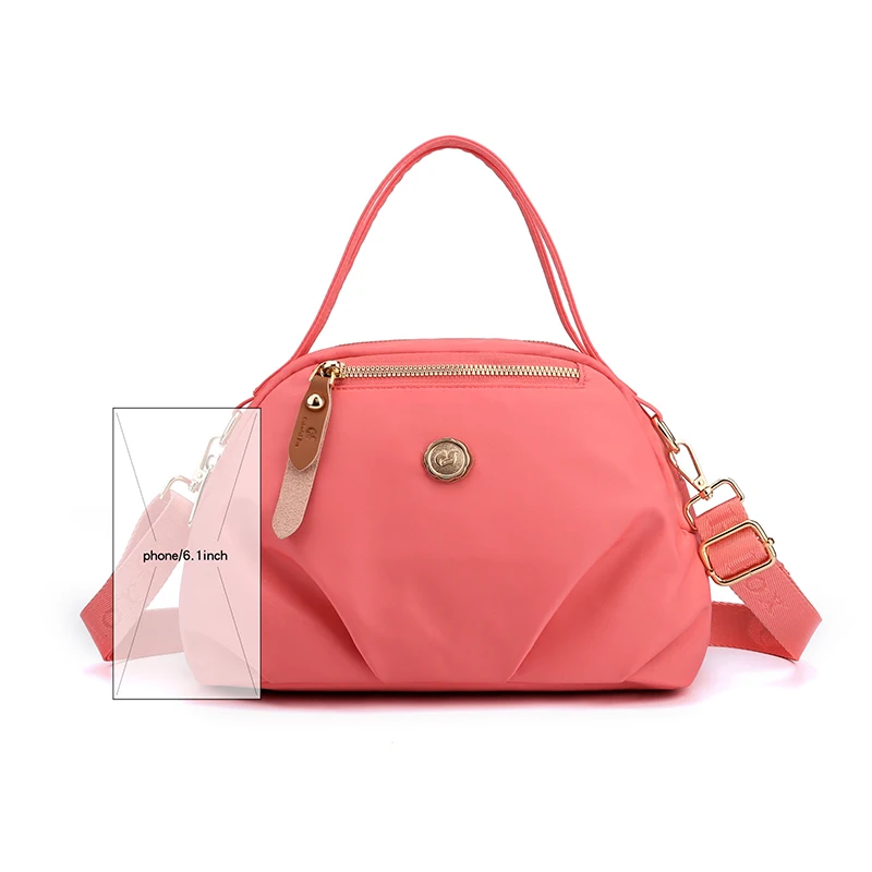 Women Handbags Nylon Lady's Handbag Waterproof Crossbody Bag Casual Messenger Bag Lady Cell Phone Clutch Lightweight Shoulder For Girl