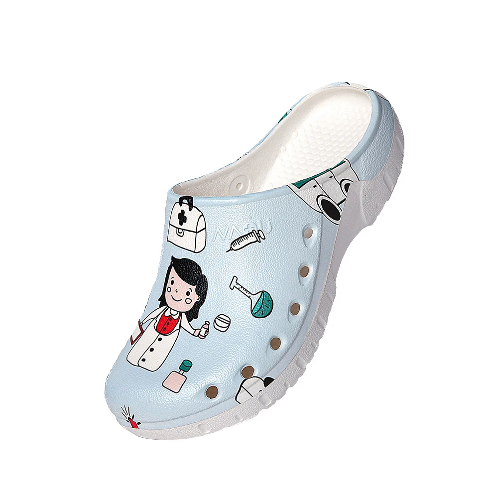 Medical Scrub Clogs Nurse Mens Womens Garden Shoes Arch Support Summer House Slippers Sandals Breathable Slip On Indoor Outdoor