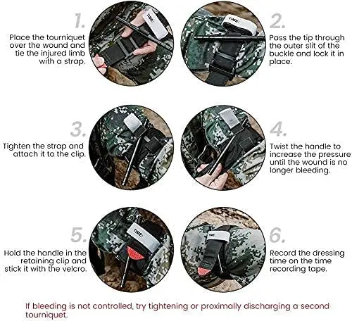Emergency Tourniquet Outdoor Portable First Aid Kit Quick Slow Release Buckle Survival Tool Military Supplies Tactical Equipment tourniquet kit tactical tourniquet