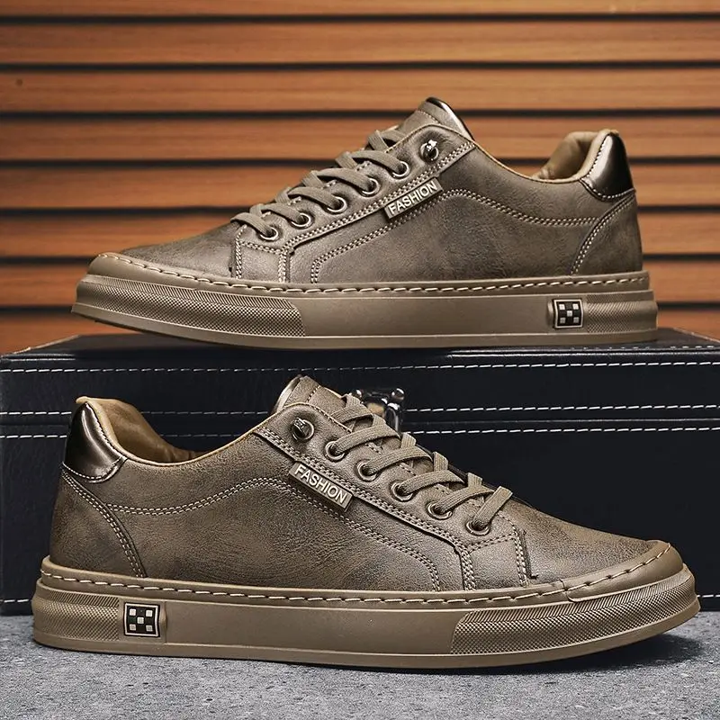 

Spring and Autumn New Men's Casual Sports Shoes Fashion Shoes Retro Breathable Waterproof Men's Vulcanized Shoes