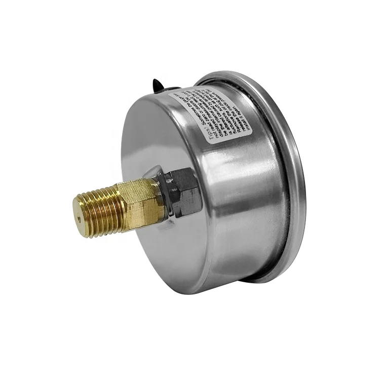 DIA 60MM 안정적인 성능의 진공 게이지 760 cmhg 2000 psi 인증 압력계