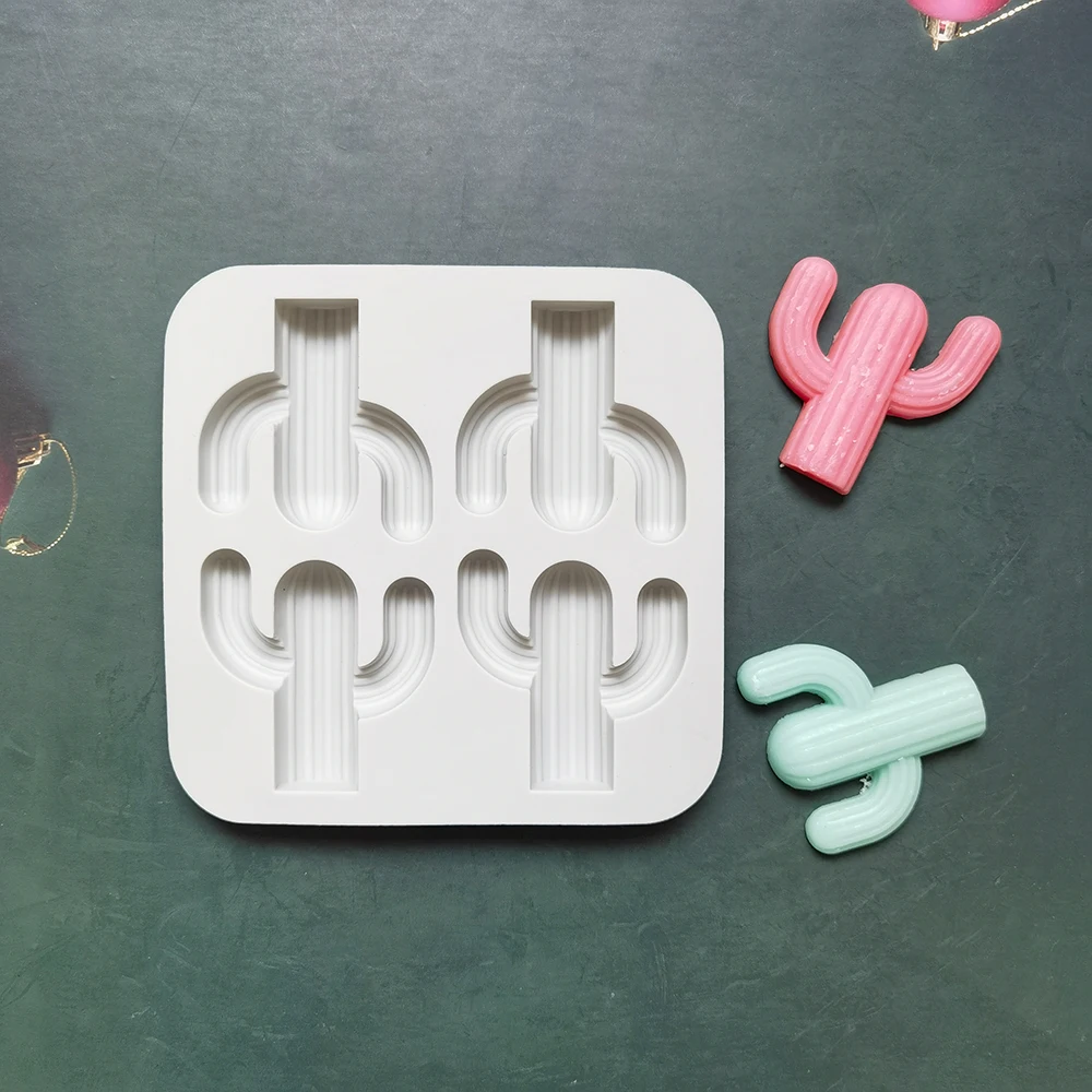 

New Cactus Chocolate Silicone Mold DIY Candy Pudding Dessert Mold Cake Decoration Baking Mold
