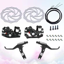 

Alumium Alloy Mountain Bike Brake Set MTB Brake Handle Caliper Cable Disc Aluminum Alloy Kit Cycling Accessories (Black)