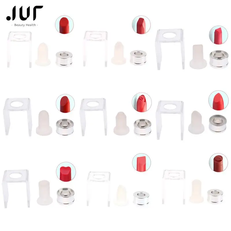 12.1mm 1/3PCS set Silicone Lipstick Mold Aluminum Ring Mould Holder Diy Beauty Lipstick Mould Handmade Making Tool makeup tool set makeup tool