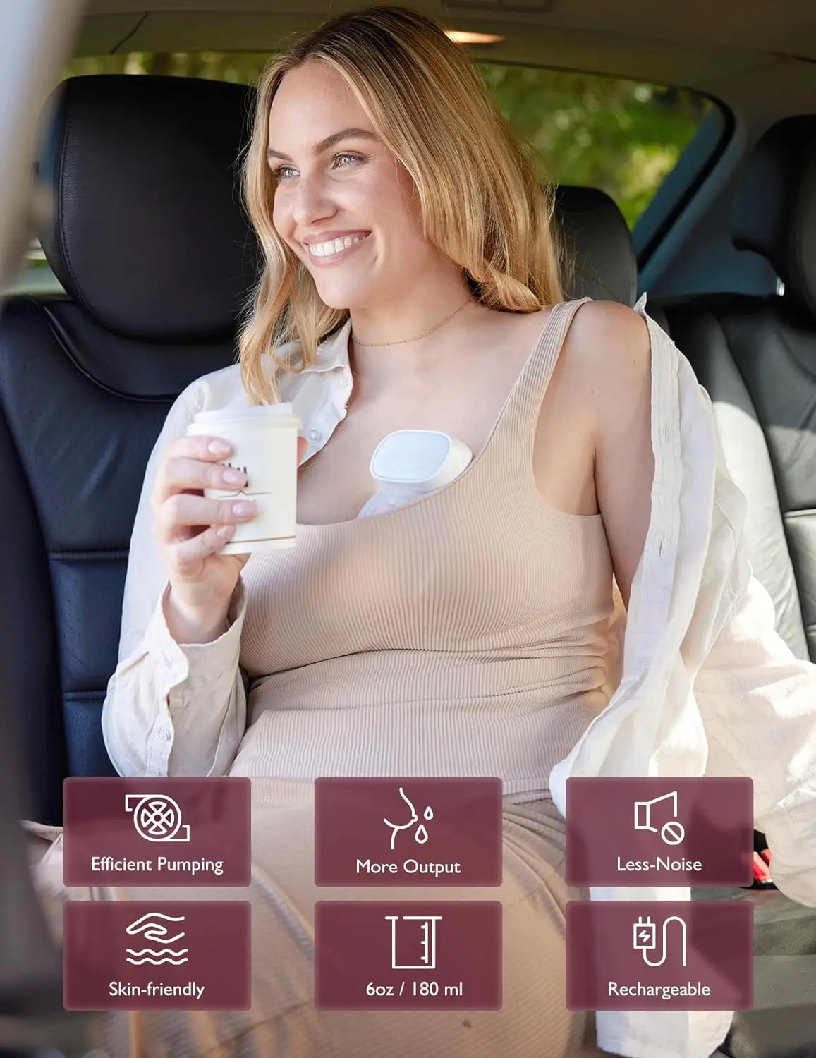 Momcozy Hands-Free Breast Pump S9 Pro Wearable Double Breast Pump Longer Battery Life LED Display Electric 2 Modes & 9 Leve electric breast pump
