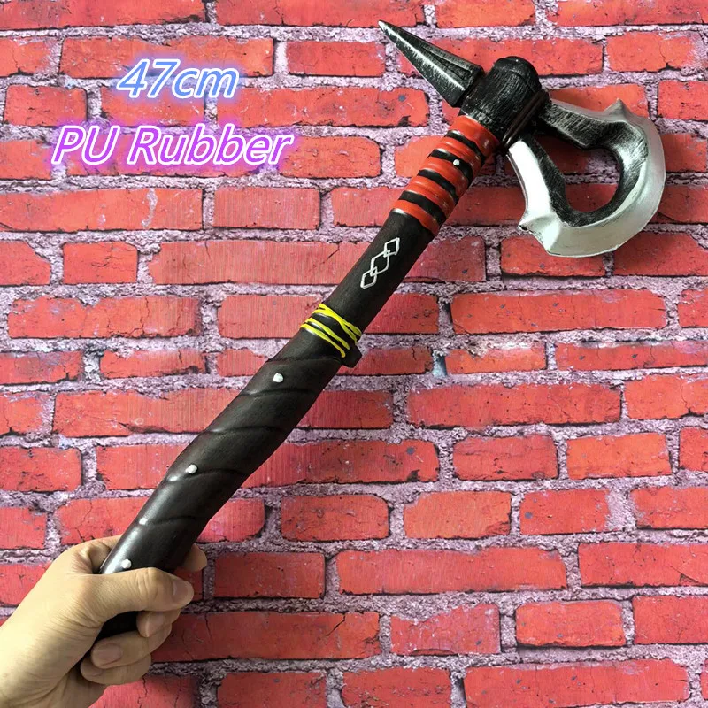Description Picture 3 of item1:1 Cosplay Anime Gold Wing Sword Game Robber AXE Viking Valhalla Weapon Safety PU Connor Tomahawk axe Decoration 87cm