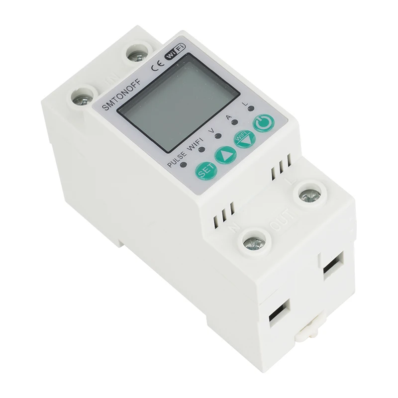 Energy Meter Tuya smart life wifi Smart Energy Meter Power kWh Meter Earth Leakage Over Under Voltage Protector work with alexa smart home