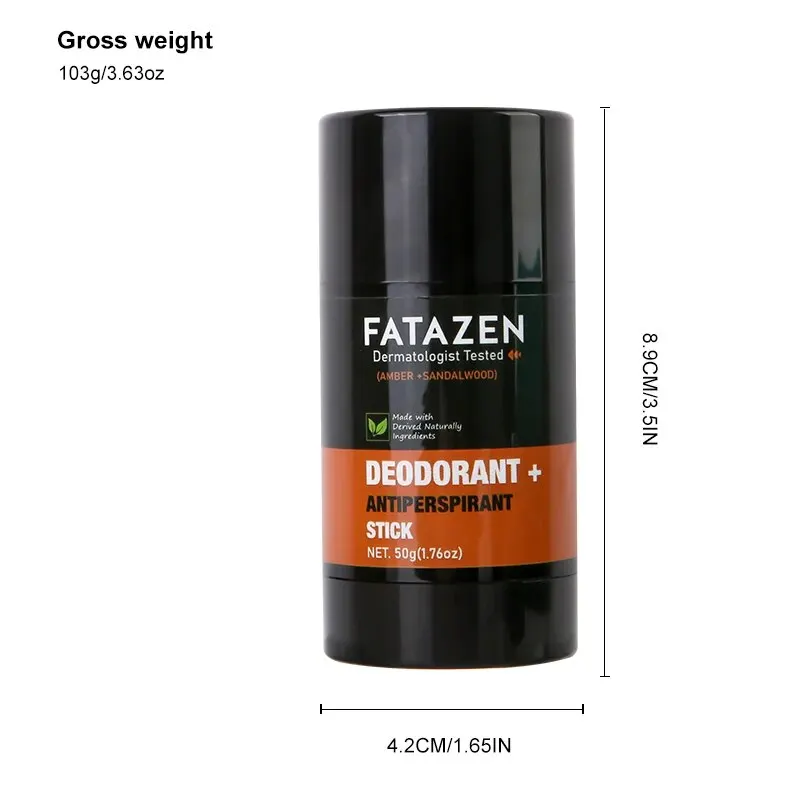 Deodorant Antiperspirant Stick Natural Amber Sandalwood Fragrance Sweat Odor Balm 50ml deodorizing stick deodorant stick