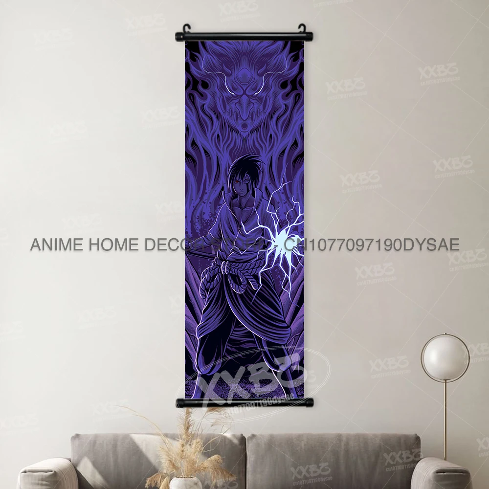 Uchiha Clan Anime Scrolls: Decorative Naruto Wall Art Poster Collection