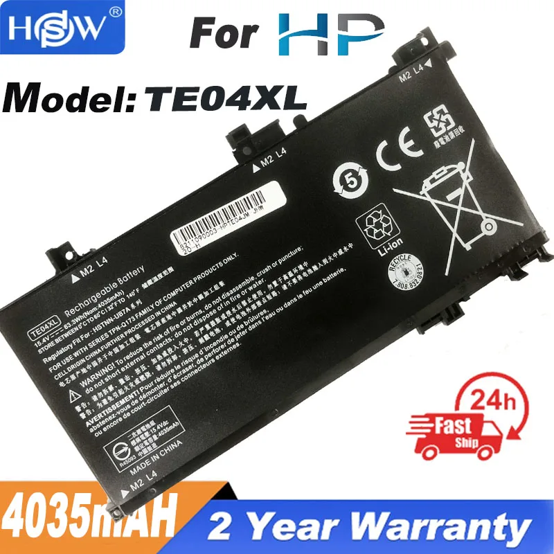 

Аккумулятор TE04XL для ноутбука HP OMEN 15 AX200 15 AX218TX 15 AX210TX AX235NF 15 AX202N 15 BC200 HSTNN DB7T UB7A 905277 855 TE04XL L