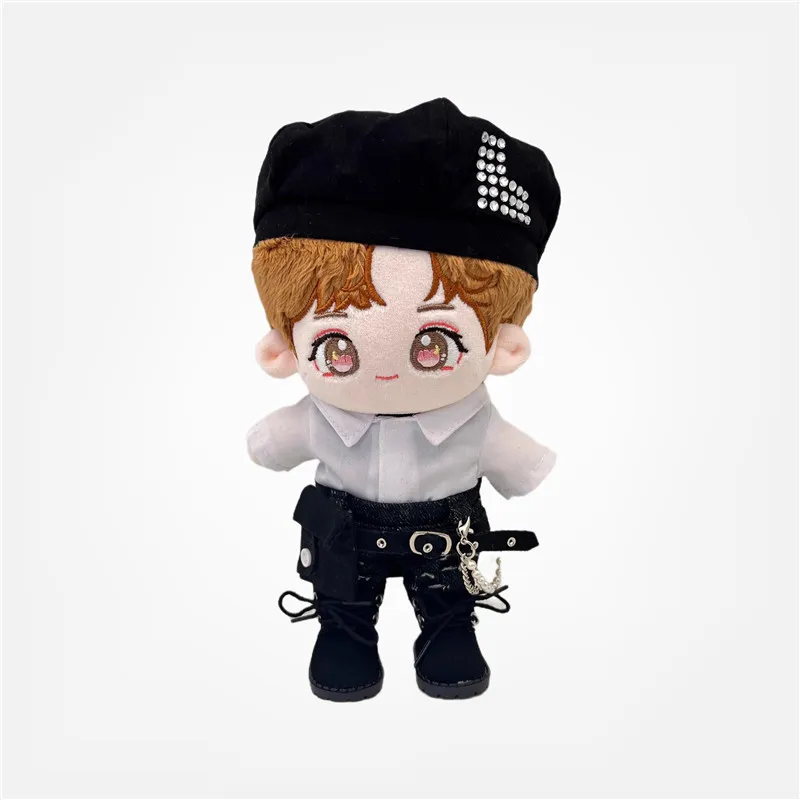 20cm Doll Clothes Cartoon Animal Pattern Plush Mini Overalls For Cotton Stuffed Dolls Toy Accessories
