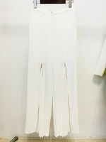 HIGH STREET Newest 2026 Designer Runway Suit Set Women's Lacing Belt Blazer Pleated Zip Pants Set 2pcs Set - Image 6