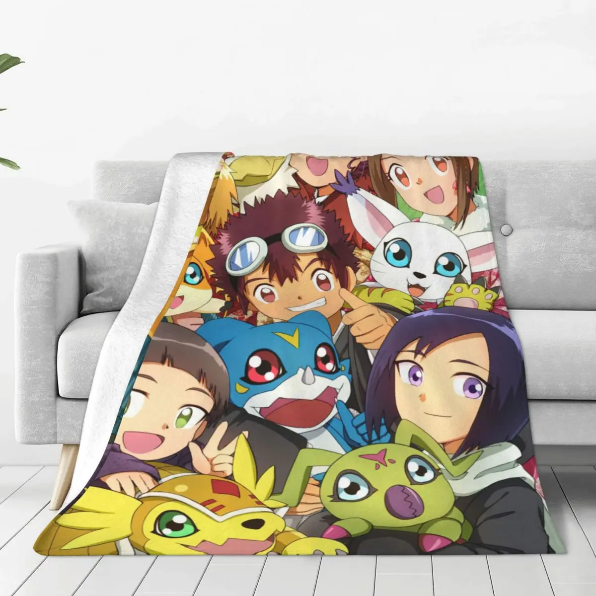 DigimonAdventureAnimeBlanketsFlannelSummerAirConditioning