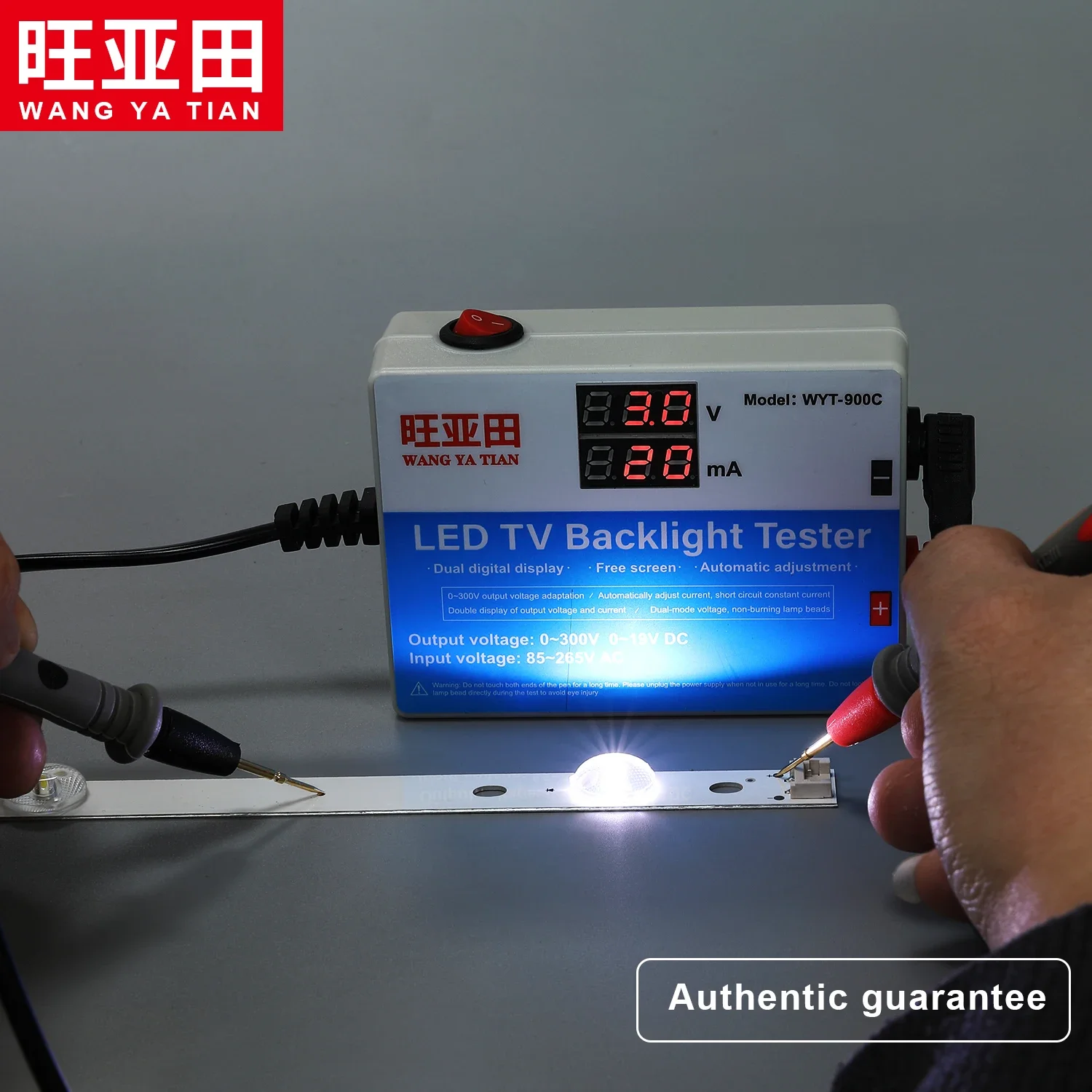 LED Tester 0-300V Output LED TV Backlight Test Tool with Current and Voltage Display Measurement Instruments