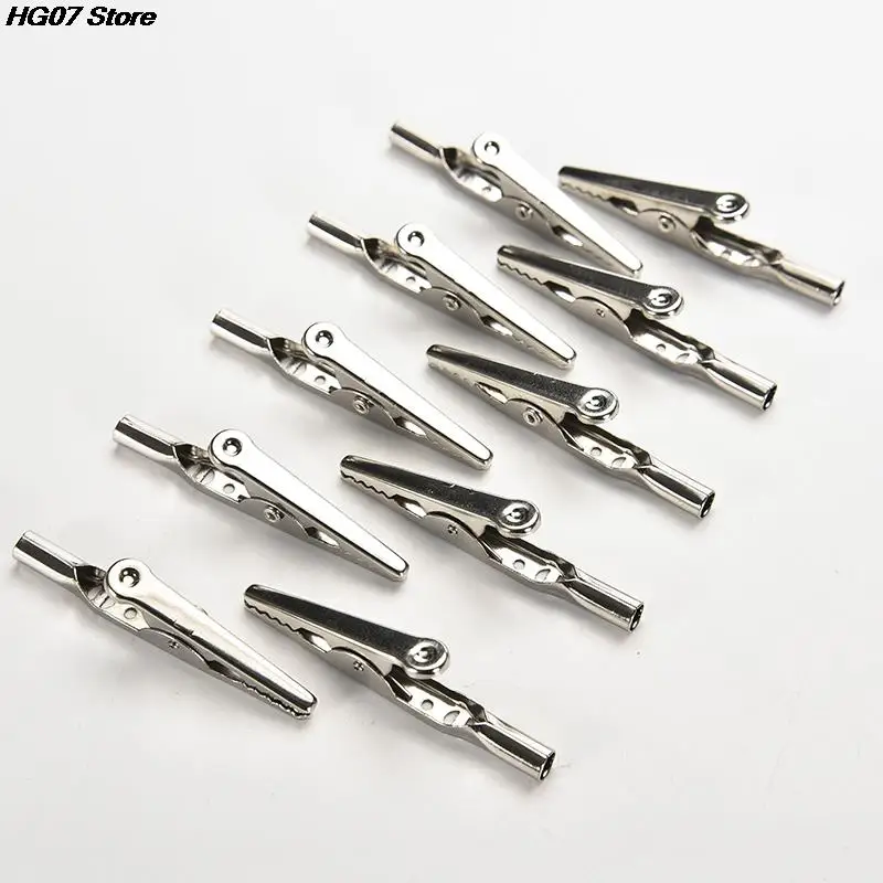 52mm Alligator Clips Metal Alligator Crocodile Test Clips Cable Lead Screw Fixing 10Pcs/lot alligator clips