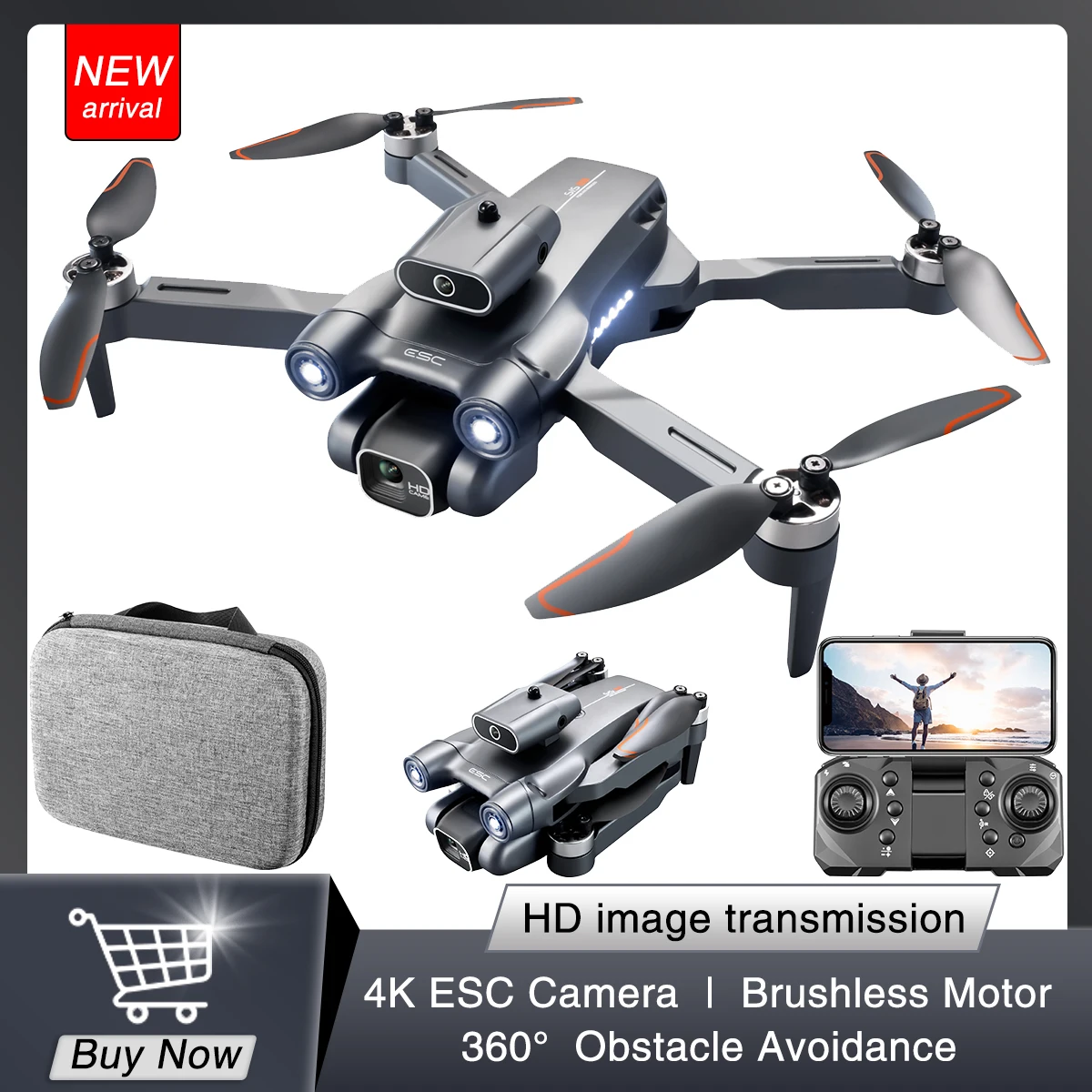 S1s Profesional Drone 4k 6k Hd Camera Wifi Obstacle Avoidance Optical Flow  Brushless Motor Mini Rc Quadcopter Vs Z908 Pro Dron - Camera Drones -  AliExpress