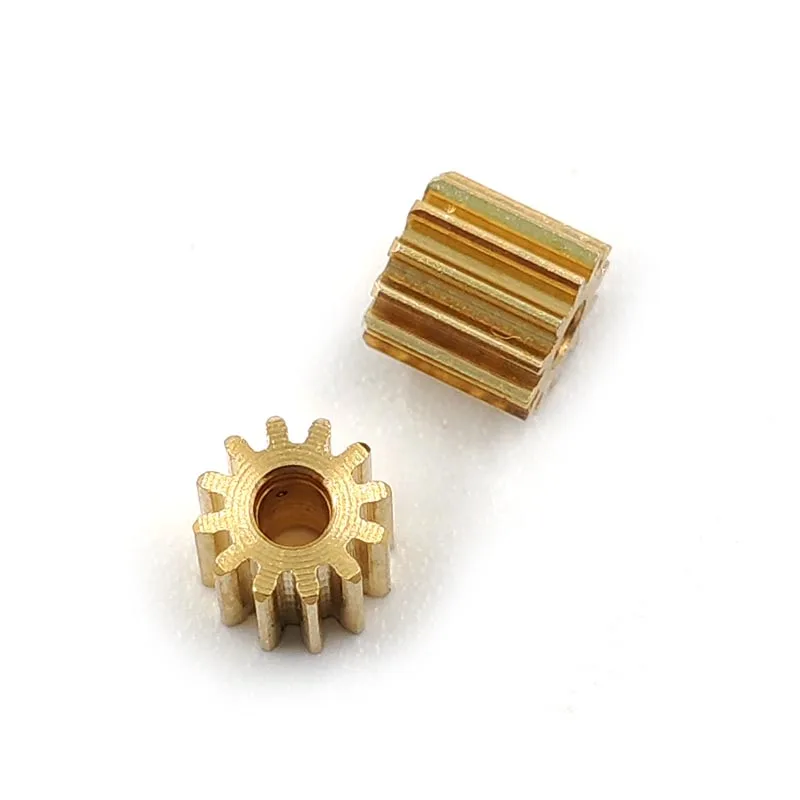122A 121.5A 0.3M Brass Pinion 12 Tooth Thickness 4mm Mechanical Copper Gear Hole 1.5/ 2 mm Tightly Small Modulus Gear 5PCS/LOT