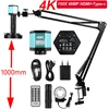 1080P 4K HD Industrial Microscope 150X  C-Mount Lens 48MP/13MP Digital Camera HDMI USB-C VGA Measurement For PCB Soldering DIY 1
