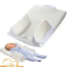 

Baby Sleep Positioner Pillow Anti Roll Sleeping Mat Safe Head Back Waist Support mattress Sleeping position bed roll Pillow