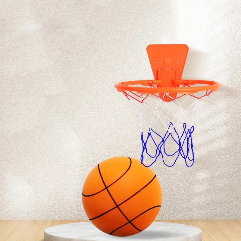 18/21/24CM Kids Bouncing Mute Basketball Squeezable Mute Bouncing Basketball Indoor Silent Ball Foam Bounce Ball basketball balls squeeze ball