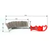 1pcs Stainless Steel Wire Brush 235mmX0.3mmX32mm Rust Removal Gap Cleaning Wire Brush For Welding Seam Plastic Hand Tools 2