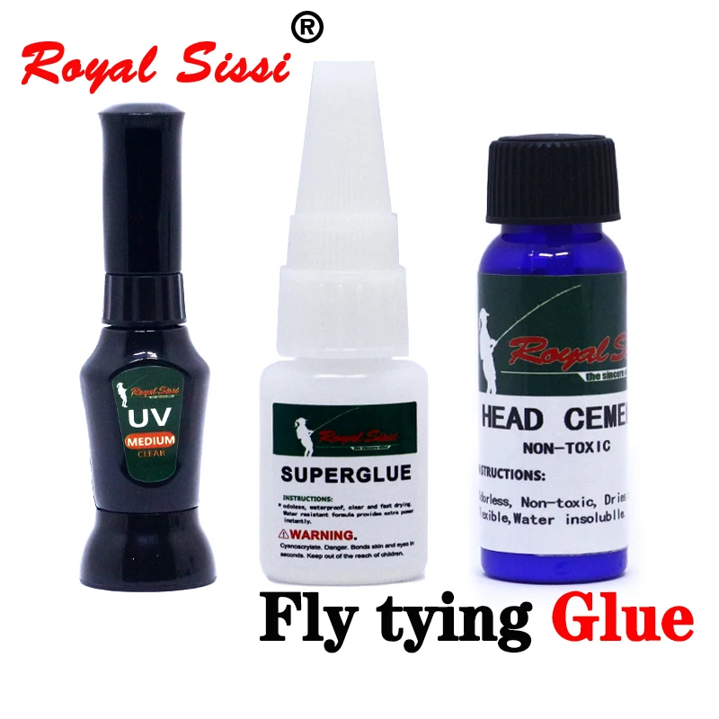 Fly Tying Glue para Fly Tying, Live-Use, cura instantânea, Clear UV Glue, Power Superglue, Head Cement, dublagem Glue, Fly Tying Materiais, Material selecionado