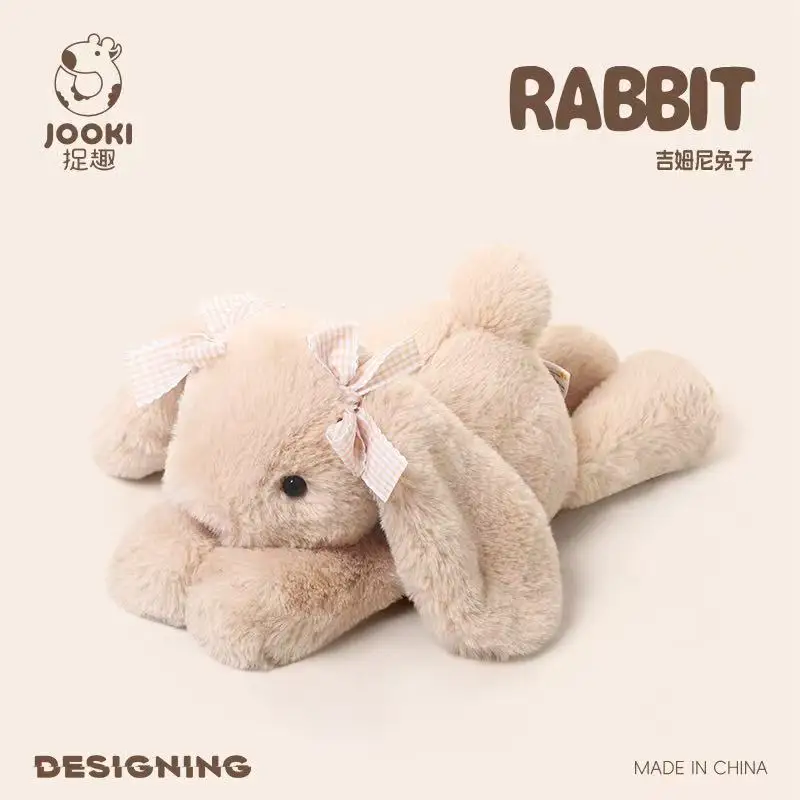 בובת ארנבון מדמה חדשה בעלת רכות ממולאת צעצוע קרטון אנימה חמודה כרית כרית מתנה לימי הולדת של ילדים בובת כיף