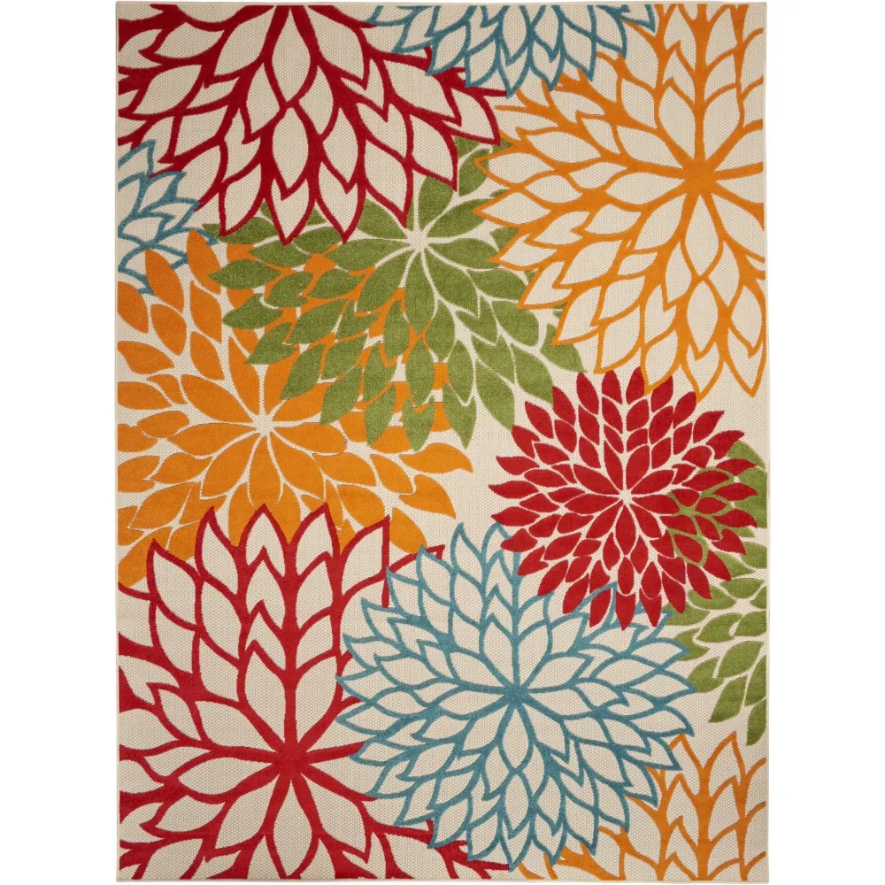 

Aloha Indoor/Outdoor Green 5'3" x 7'5" Area Rug, (5x7)