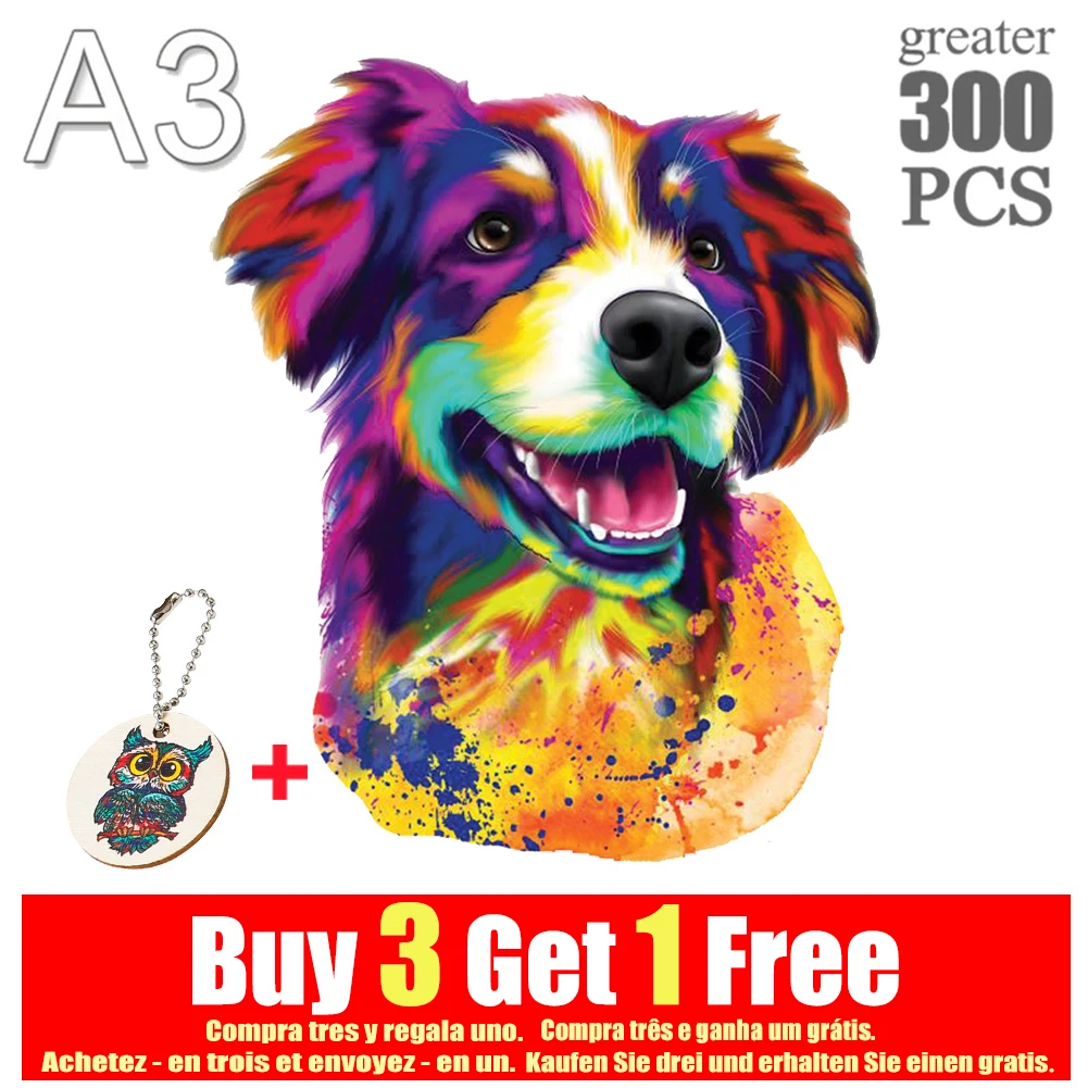 Unique Wooden animal Puzzles Mysterious Gift For Adults Kids Educational Puzzle Fabulous Interactive Game Buy 3 Get 1 free