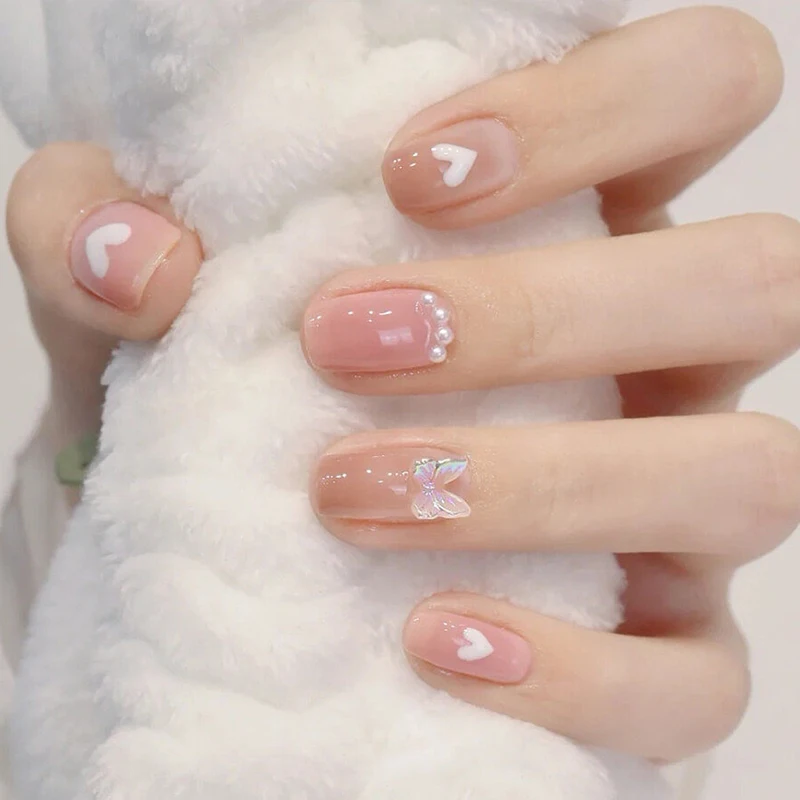 Nail Polish Base Coat Semi-permanent UV Varnish Manicure Nude Rubber Base Gel Polish 7 Colors